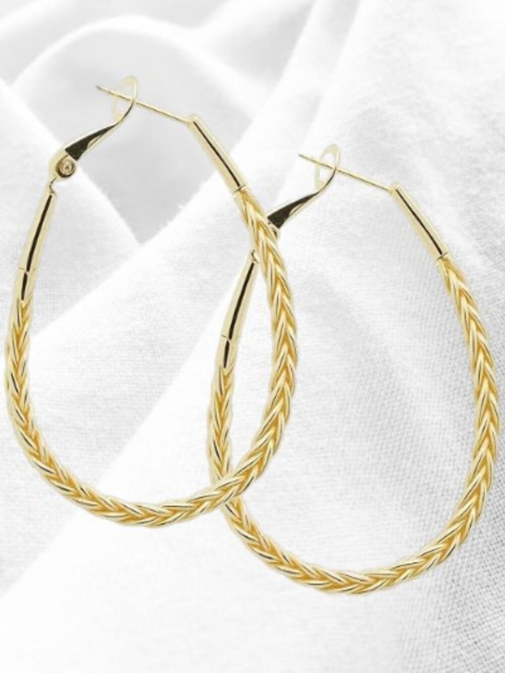 ToHeart Womens 14k Gold Plated Hoop Pierced Earrings ✨NWT / NIB✨